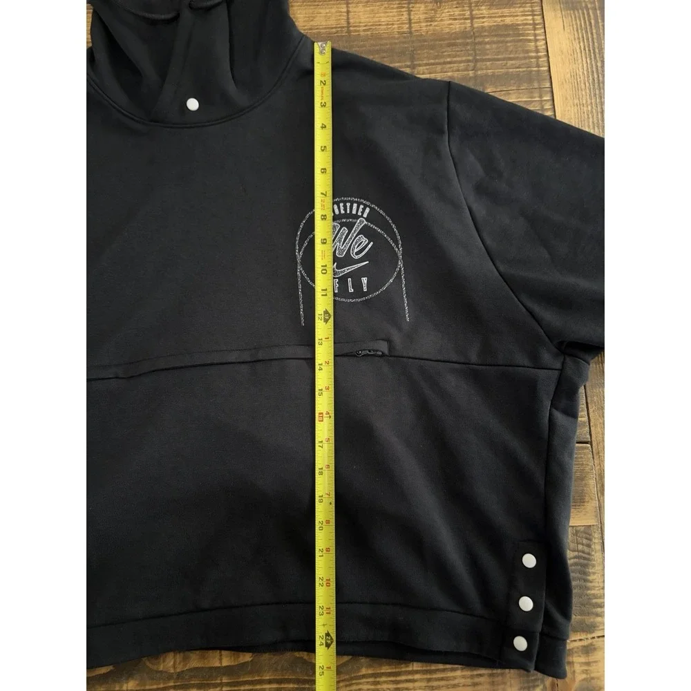 Nike Womens XXL Dri-FIT Black Oversized Hoodie Together‎ We Fly Pullover